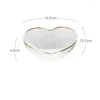 Tigelas Nordic Transparent Glass Fruit Salad Bowl Noodle Rice Crystal Heart Shaped Phnom Penh Breakfast Kitchen Utensílios de mesa