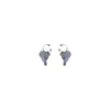 Dos Boucles D'oreilles Rhinediamond Violet Papillon Gland Oreille Clip Coréen Niche Conception Oreille Piercing Os Personnalité Bijoux En Gros