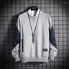 Heren Hoodies Modemerk Mannen Hoodie 2023 Herfst Mannelijke Effen Kleur Sweatshirts Heren Pullover Streetwear Drop