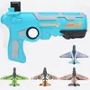 Sand Play Water Fun Airplane Launcher ToyAirplane Toys Catapult Plane Gun for Kids Outdoor Toy One Click Ejection Launchers 230617