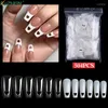 Valse Nagels 504 Stks/doos Fake Nail Sticker Volledige Dekking Vingernagel Ultradunne Patch Natuurlijke Lange Extension Art Tips manicure Tool