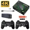 Tragbare Spielespieler 4K HD Videospielkonsole TV Game Stick 32G 64G 10000 Spiele für PS1/FC/GBA Wireless Controller Retro Mini Handheld Game Player 230715