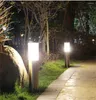 poste de jardim de aço inoxidável ao ar livre lâmpada de gramado porta paisagem cerca pilar luz villa passagem passarela postes de amarração