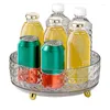 Förvaringslådor Vanity Tray Spice burkar container skivspelare roterande skåp arrangör mångsidig kök badrum hemförsörjning