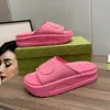 women designer sandal sandale slides platform sandals summer shoes men flip flops classic brand beach casual woman summer thick slider sandels with box 10A