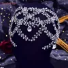 TOPQUEEN HP471, tocado de diamantes de imitación para boda, corona para la frente para novias, tocado de desfile de cristal brillante, joyería, diadema nupcial L230704