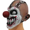 Masques de fête Halloween Creepy Masque Horreur Déguisement Latex Effrayant Clown One eyed Joker Cosplay Tueur Coiffures 230717