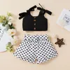 Ensembles de vêtements 0-4 petite soeur enfant en bas âge enfants filles t-shirt pantalon à fleurs robe d'été né bébé robe barboteuse vêtements japonais Style coréen