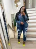 Damesjassen Streetwear Denim Casual Jas Sexy Dames Kraagvorm Elegante spijkerbroek Bovenkleding