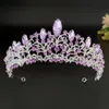 Barocco Sposa Tiara Corona Fascia Lucido Strass Ragazze Prom Copricapo Principessa Regina Diadema Accessori per capelli da sposa L230704