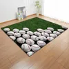 Mattor 3D Sports basketmatta Barn Rumdekorationsområde Mattor Soccer Play Mat Boys Birthday Present vardagsrum Mattor Mattor R230717