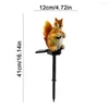 Solar LED Light Outdoor Waterproof Squirrel Animal Modeling Lawn Decoration Garden Lighting