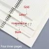 Bloc-notes Notes A5 A6 B5 Spirale livre bobine Notebook To-Do Lined DOT Blank Grid Paper Journal Journal Sketchbook For School Supplies Papeterie x0715