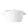 Miski Pieczenie miski duża zupa ceramika z przeciwdziałaniem podwójnym uchwytowi projekt gospodarstwa domowego Zdrowy Safe 1200 ml