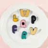 Creative Cartoon English Alphabet Brooch Funny Cute Personality 26 English Letter Brooches Bag Hat Clothes Accessories Lapel Pin Badge