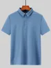 Herenpolo's Zomer Herenpoloshirt Ademend Cool Nylon Spandex Korte mouw Klassiek Effen poloshirt Heren Golfshirt T-shirt Grote maat 8XL 230717