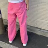 Herrenhose Cargo Pink Männer Unisex Hip Hop Taktische Hose Harajuku Chic Baggy Amerikanische Streetwear Vintage Y2k Sommer Pantalones Cool