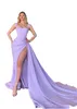 Seksowne lawener mermaid w rozmiarze sukienki na bal