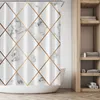 Shower Curtains 2x1.8M Shower Curtain Marble Geometry Pattern Shower Curtain