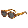 designers sunglasses 2023 new high-end Right brand oval designer brands for women's UV resistant glasses black X230717