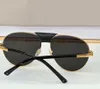 Vintage Pilot Sunglasses 0096 Gold Metal/Dark Grey Lens for Men Summer Sunnies gafas de sol Sonnenbrille UV400 Eye Wear with Box