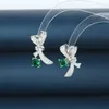 Pendientes de lazo de circón S925 Aguja de plata Pendientes de gama alta Moda popular europea americana Pendientes exquisitos Joyería para fiesta de boda Regalo del día de San Valentín spc