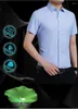 Men's Dress Shirts Summer Solid Long Sleeved Shirt Youth Korean Fit Non Ironing Formal Business Casual Anti Fouling