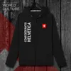 Heren Hoodies Zwitserse Confederatie Zwitserland CHE CH Confoederatio Helvetica Fleece Winterkleding Heren Jassen en Trainingspak