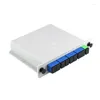 Equipamento de fibra óptica Plug-in PLC Dispositivo de ramificação 1 a 8 Divisor de caixa de divisão de feixe 50dB