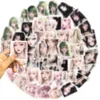 50pcs-pack anime flickor klistermärken vattentäta vinylklistermärken för bagage vatten flaska bärbar dator planerare scrapbooking telefon mac garderob dörr väggdekaler