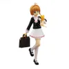 Anime Manga Qwiooe Original Genuíno 17 cm Uniforme Colegial Figura Coleção PVC Modelo Brinquedos Para Namorada Presente L230717