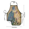 Zabawne Gustav Klimt Greyhound Dog Art Minchat Kobiety Men Kitchen Chef Whippet Sihthound Dog Dog Cuisine do gotowania Pieczenie L230620