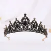European American Bridal Baroque Crown Rhinestone Headdress Princess Wedding Hair Accessories Dress L230704
