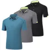 Herren-Poloshirts, 3er-Pack, kurzärmelig, atmungsaktiv, schnell trocknend, Golf-Herren-Laufsport-T-Shirt, Oberteil, Fitnessstudio, Workout, Polo-T-Shirts 230717