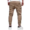 Pantalon cargo pour homme Pantalon cargo Pantalon de jogging Pantalon décontracté Cordon de serrage Taille élastique Poignet élastique Plaine Des sports De plein air Course à pied Mélange de coton Streetwear Entraînement