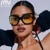 Sunglasses Steampunk Oversized Goggle Women Men Luxury Brand Designer Sun Glasses Shades Eyewear Female Y2k Eyeglasses 230717