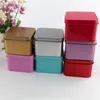 20st Metal Storage Box Tin Jar Square Scrub Box Organizer Wedding Christmas Birthday Present Boxes Små saker Container267C