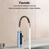 Kökskranar Electric Water Heater Tap 3000W Instant kran Kallvärme för badrum