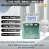 7 w 1 Mały pęcherzyka Bubble Beauty Nawilżące i zaostrzone urządzenie Radio Częstotliwość radiowa H2O2 Deep Cleaning Maszyna czyszcząca