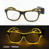 Party Decoration Light Up Neon EL Glasses With Wireless Rave Festival Glow Supplies Fashion Flashing Glowing
