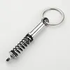 Keychains Car Keychain Modification Absorber Solid Color Handle Pendant Spring Suspension Decompression Gift