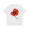 Summer męskie luksusowy designer T -Shirt Flower with Kenz Letter Printed Shirts krótkie rękawowe modne marka projektant Top Tees CHD2307179