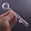 Tubo de quemador de aceite de bola de vidrio único de 30 mm Tubo de fumar de Pyrex grueso de pene masculino colorido Quemadores de tubo de paja de prueba para accesorios de agua Bong