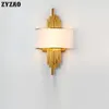 Wall Lamp Metal Pipe Living Room Led Lamps Gold/Black Body Bedroom Bedside Light Fixtures Corridor Loft Decor Nordic Simple