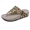 Slippers Bohemia Serpentine Leopard Beach Beach Sandals Wedge Платформа Thongs Slippers Flip Flops Suummer Shose для женщин Sandalias C788 L230717