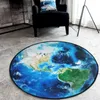 Tapis nordique tendance ronde en daim tapis salon chambre tapis planète terre lune tapis bain mode 60/80/100/120/150 cm R230717