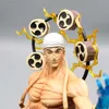 Anime Manga 31cm One Piece Enel Anime Figure Sky Piea Enel Battle Form Figures Gk Statue Figurine Pvc Model Doll Collectible Ornament Toys L230717