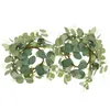 Dekorativa blommor 2 PCS Coronas Para Puertas de Entrada Hoop Easter Accessory Festival Wreath Sheep Ears Hushåll Ring Silk Leaf Bride Bride