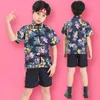 Kläder sätter barns prestationskläder för 1 juni flickor catwalk fluffy kjol pojkar kinesiska stil jazzdans