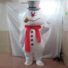 2018 Haute qualité la tête givrée le costume de mascotte de bonhomme de neige adulte givré le costume de bonhomme de neige256B